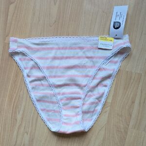 Charter Club Pastel Striped Bikini Underwear